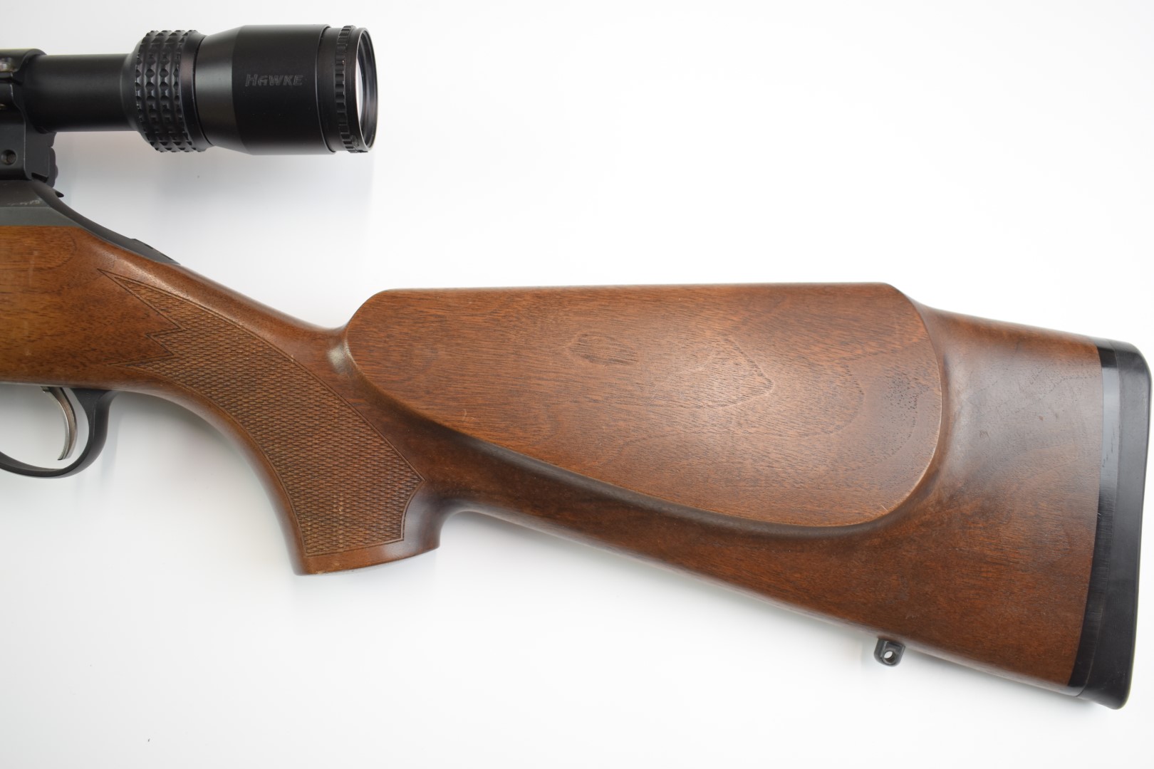 Sako P04R .17 bolt-action rifle with chequered semi-pistol grip and forend, raised cheek piece, - Image 14 of 26