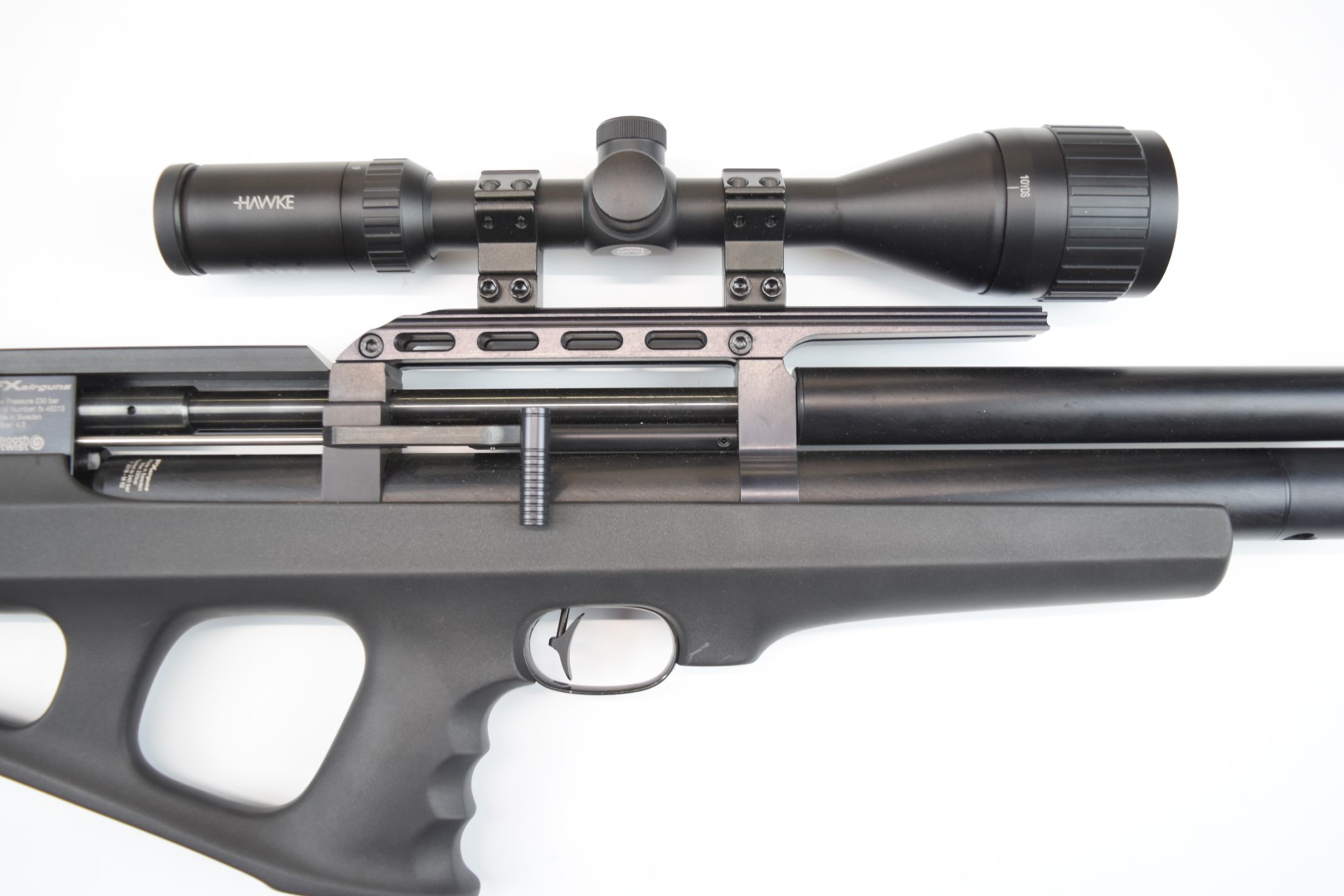 FX Wildcat .177 PCP air rifle with pistol grip, multi-shot magazine, Hawke Fastmount 3-9x50 AO scope - Image 5 of 24