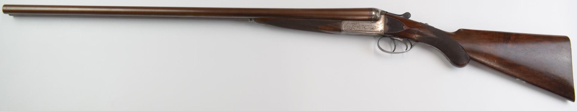 C G Bonehill 12 bore side by side shotgun with engraved locks, underside, trigger guard, top - Image 15 of 30