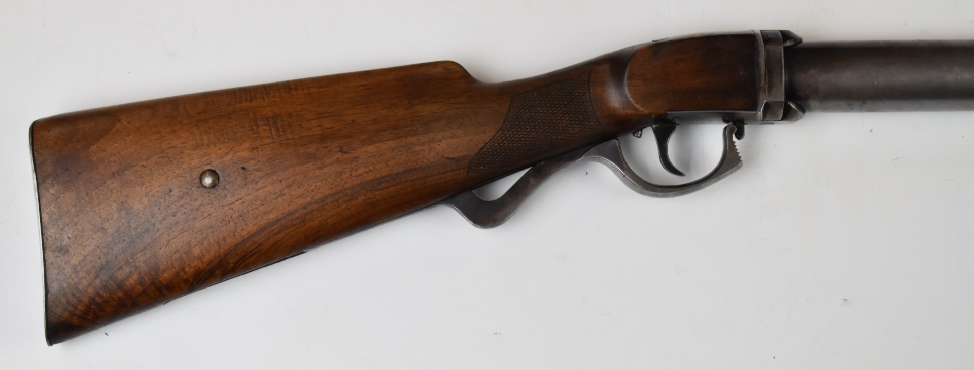 Oscar Will Bugelspanner .177 underlever air rifle with chequered grip, metal butt plate, - Image 3 of 8