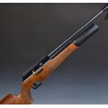 BSA .177 PCP air rifle with chequered semi-pistol grip and forend, sling mounts, adjustable
