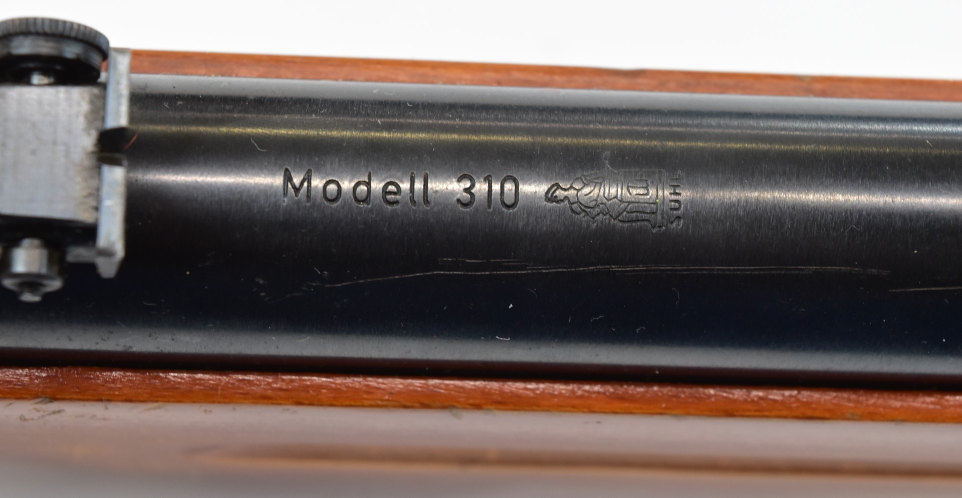 Haenel Model 310 lever-action 4.4mm calibre air rifle with semi-pistol grip, adjustable sights and - Image 18 of 19