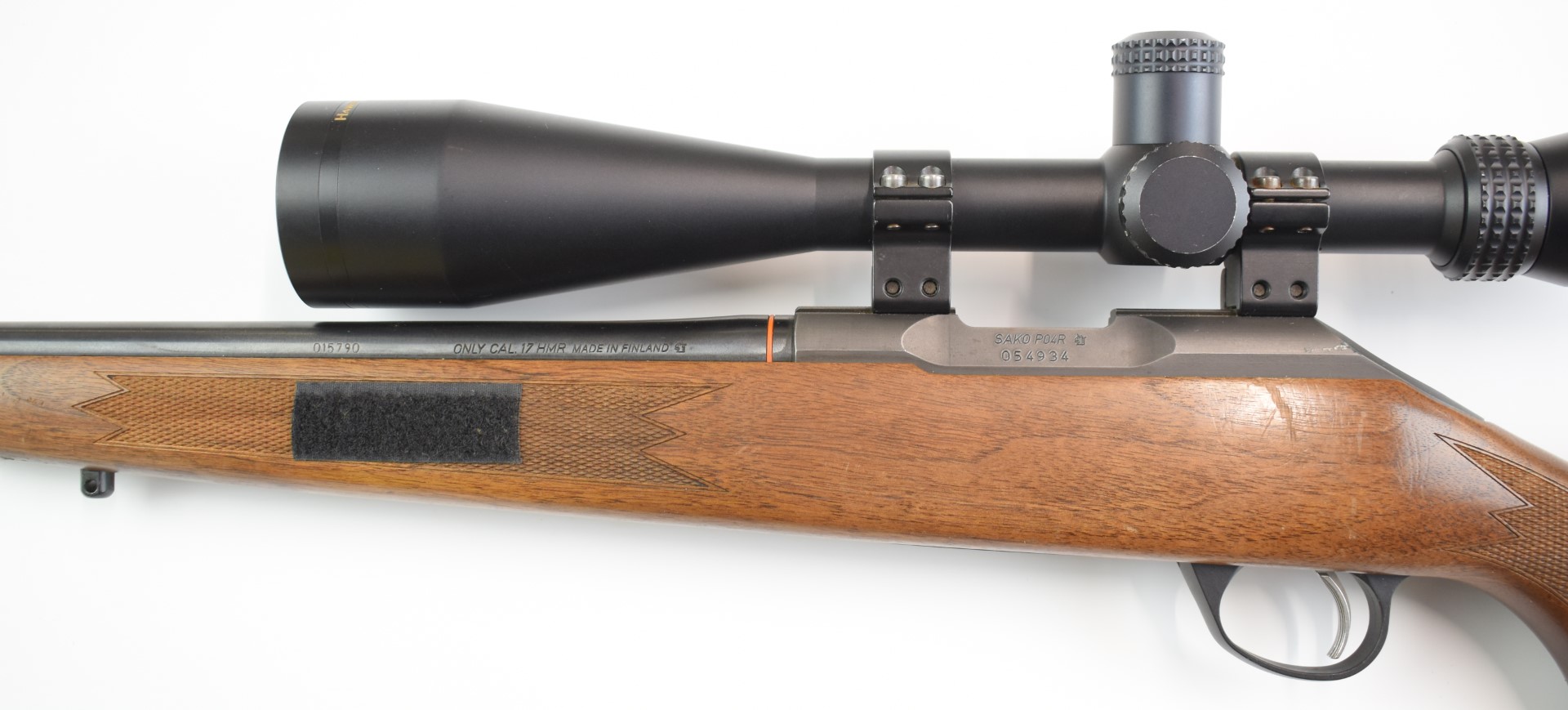 Sako P04R .17 bolt-action rifle with chequered semi-pistol grip and forend, raised cheek piece, - Image 16 of 26