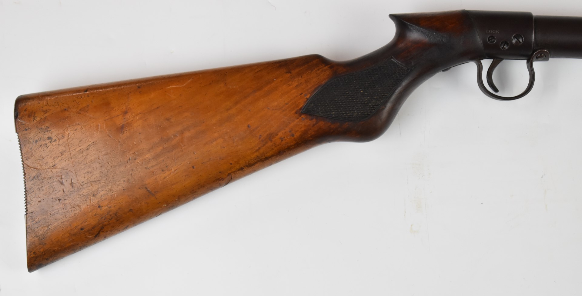 BSA Standard No 1 Light or Ladies .177 under-lever air rifle with chequered semi-pistol grip and - Image 3 of 7