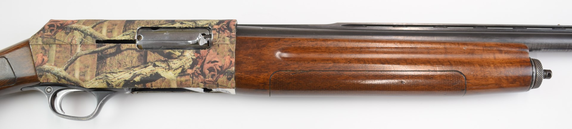 Luigi Franchi 12 bore three-shot semi-automatic shotgun with camouflage lock, chequered semi- - Image 8 of 20