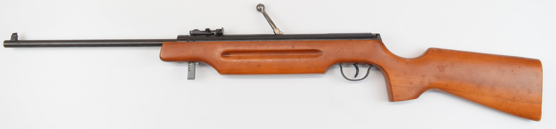 Haenel Model 310 lever-action 4.4mm calibre air rifle with semi-pistol grip, adjustable sights and - Image 12 of 19