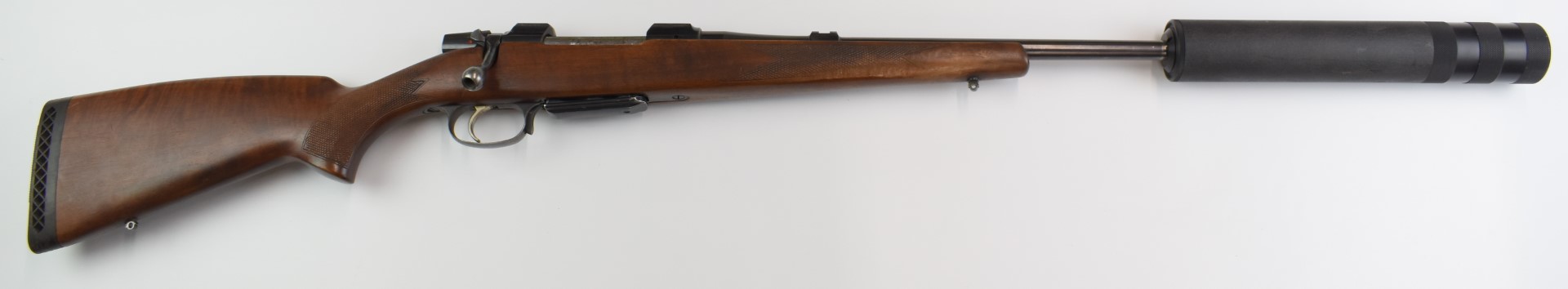 BRNO CZ 537 .243 bolt-action rifle with chequered semi-pistol grip and forend, raised cheek-piece, - Image 3 of 20