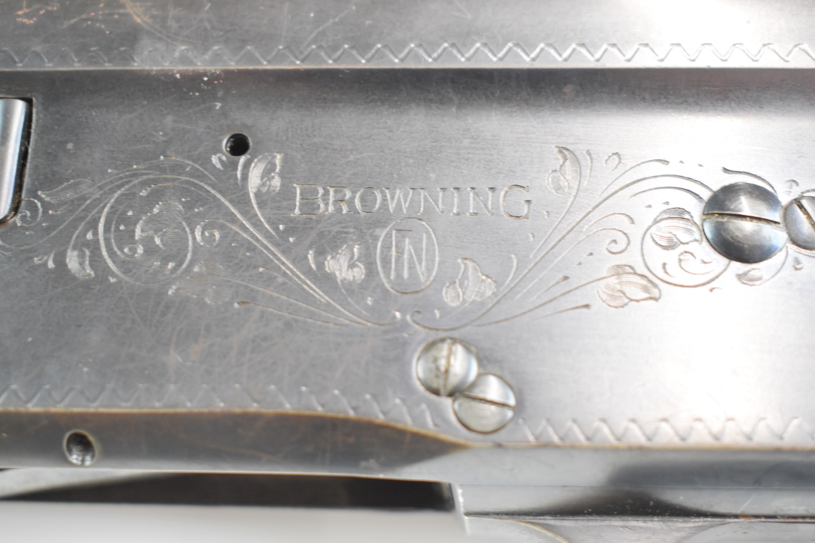 Browning 12 bore 3-shot semi-automatic shotgun with named and engraved locks, semi-pistol grip and - Image 21 of 22