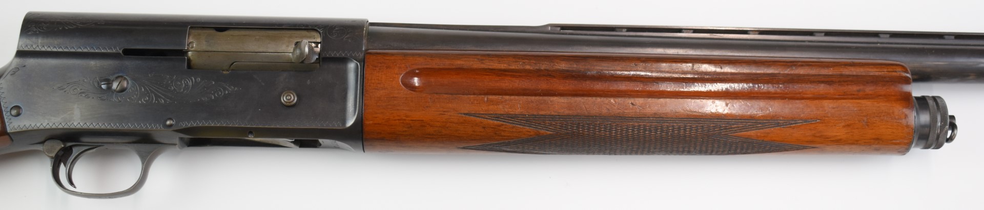 Browning 12 bore 3-shot semi-automatic shotgun with named and engraved locks, semi-pistol grip and - Image 8 of 22