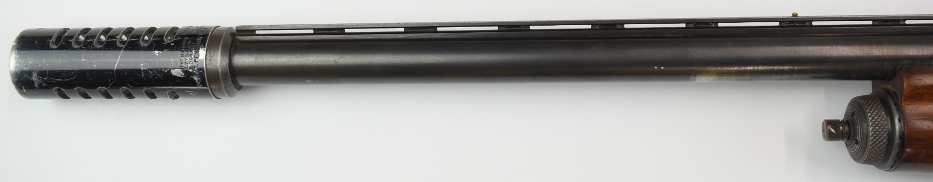 Luigi Franchi 12 bore three-shot semi-automatic shotgun with camouflage lock, chequered semi- - Image 19 of 20