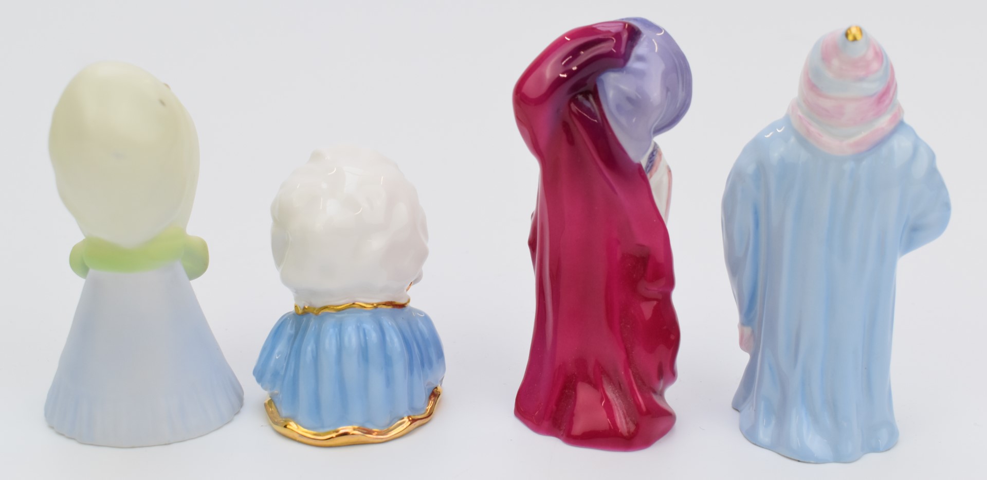 Four limited edition Royal Worcester candle snuffers comprising Toddie, Old Lady, baby and Howard, - Image 3 of 4