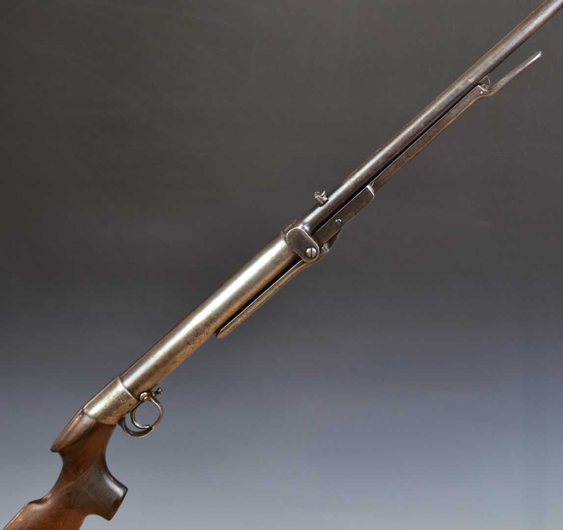 BSA .177 under-lever air rifle with chequered semi-pistol grip, adjustable trigger and sights and