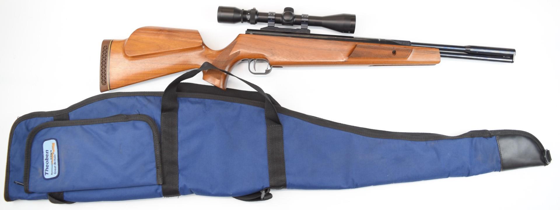 Theoben SLR 190/98 .22 under-lever carbine air rifle with seven shot magazine, chequered semi-pistol - Image 20 of 20