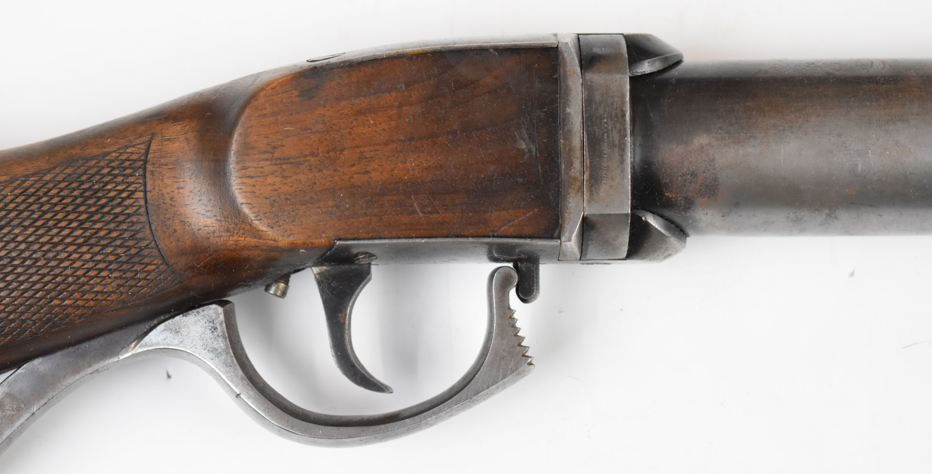 Oscar Will Bugelspanner .177 underlever air rifle with chequered grip, metal butt plate, - Image 5 of 8