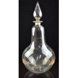 Victorian carboy oversized clear glass shop display or advertising scent or perfume bottle and