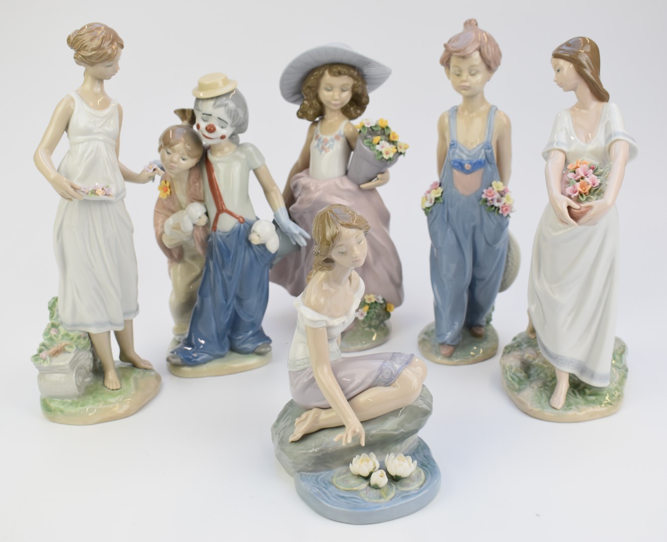 Six Lladro Collector's Society of Privilege figures comprising A Wish Come True, Pals Forever,