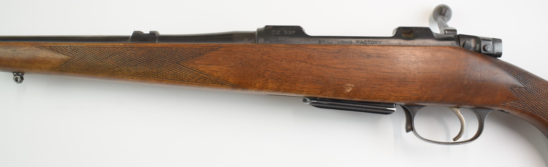 BRNO CZ 537 .243 bolt-action rifle with chequered semi-pistol grip and forend, raised cheek-piece, - Image 15 of 20