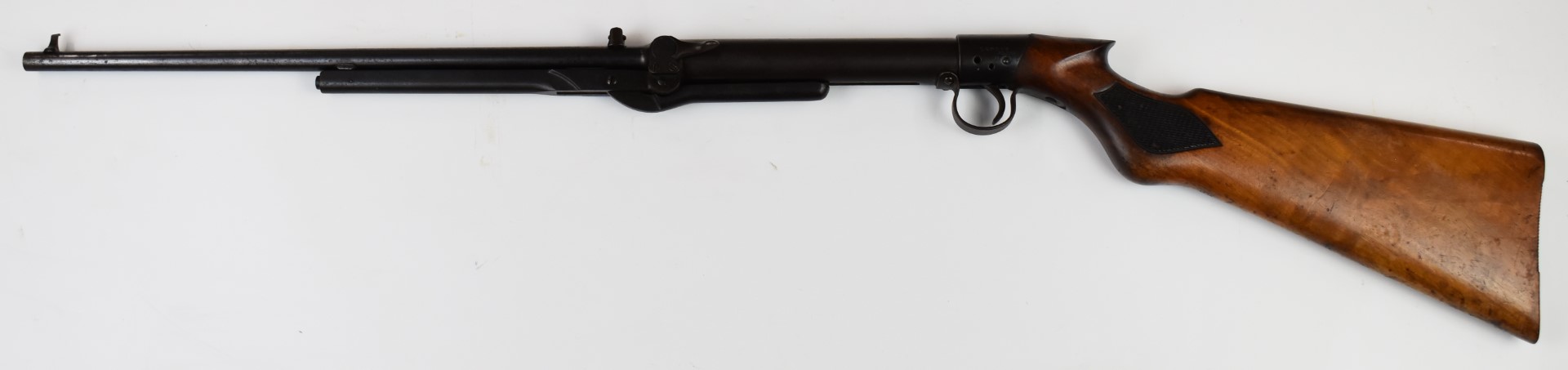 BSA Standard No 1 Light or Ladies .177 under-lever air rifle with chequered semi-pistol grip and - Image 7 of 7