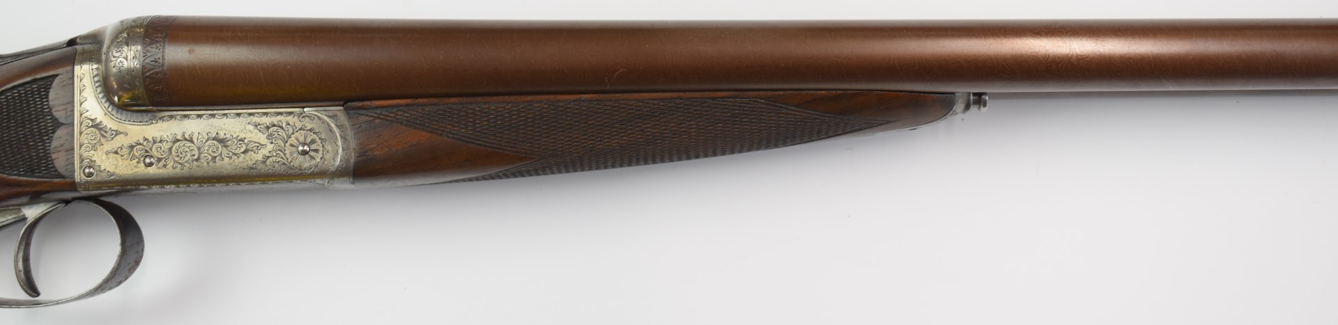 C G Bonehill 12 bore side by side shotgun with engraved locks, underside, trigger guard, top - Image 7 of 30