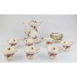 Nineteen pieces of Royal Albert tea ware decorated in the Lavender Rose pattern
