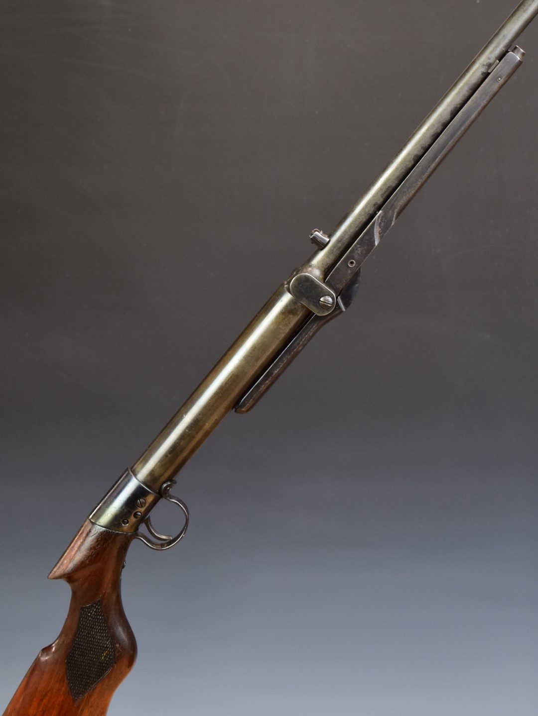 BSA Standard No 1 Light or Ladies .177 under-lever air rifle with chequered semi-pistol grip and