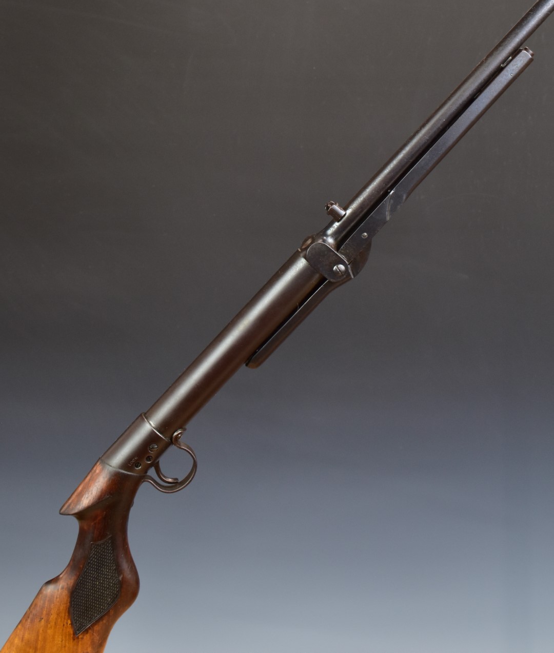 BSA Standard No 1 Light or Ladies .177 under-lever air rifle with chequered semi-pistol grip and