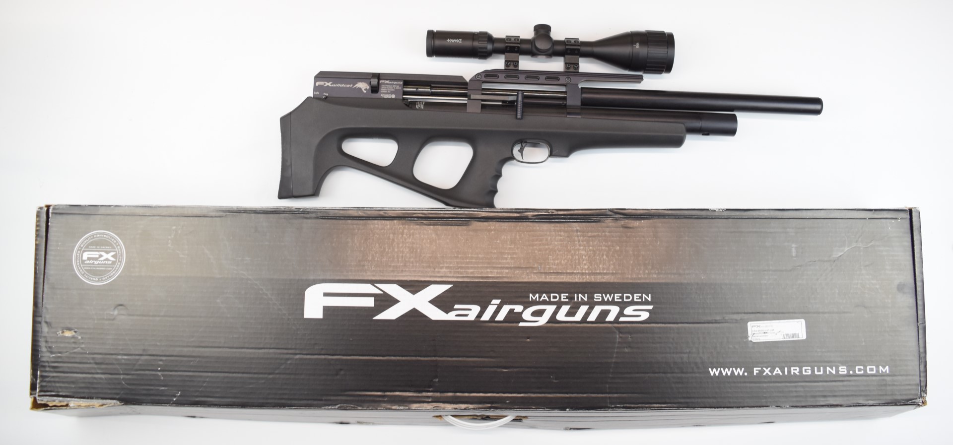 FX Wildcat .177 PCP air rifle with pistol grip, multi-shot magazine, Hawke Fastmount 3-9x50 AO scope - Image 2 of 24