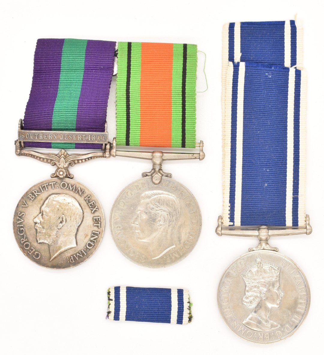 Royal Air Force King George V General Service Medal with clasp for Southern Desert Iraq, named to