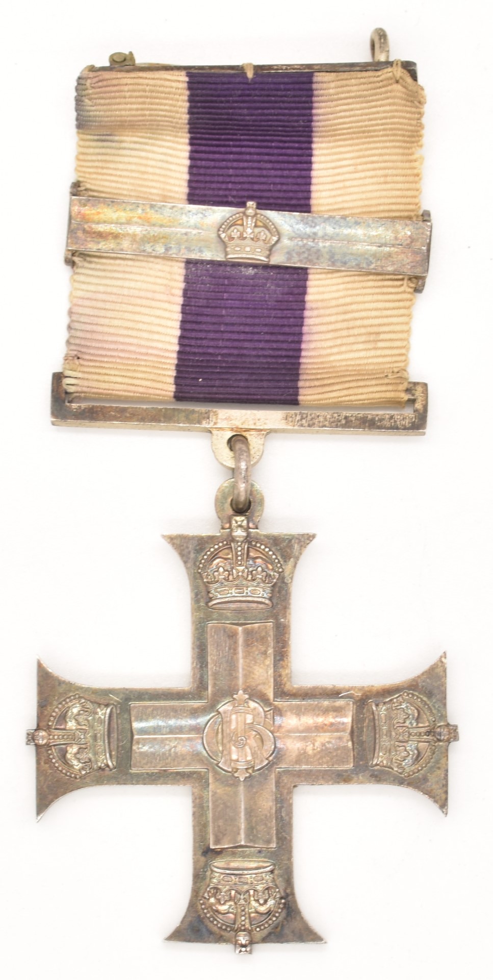 British Army WW1 Royal Artillery Military Cross medal and bar inscribed Cecil Humphries Harper, - Image 4 of 5