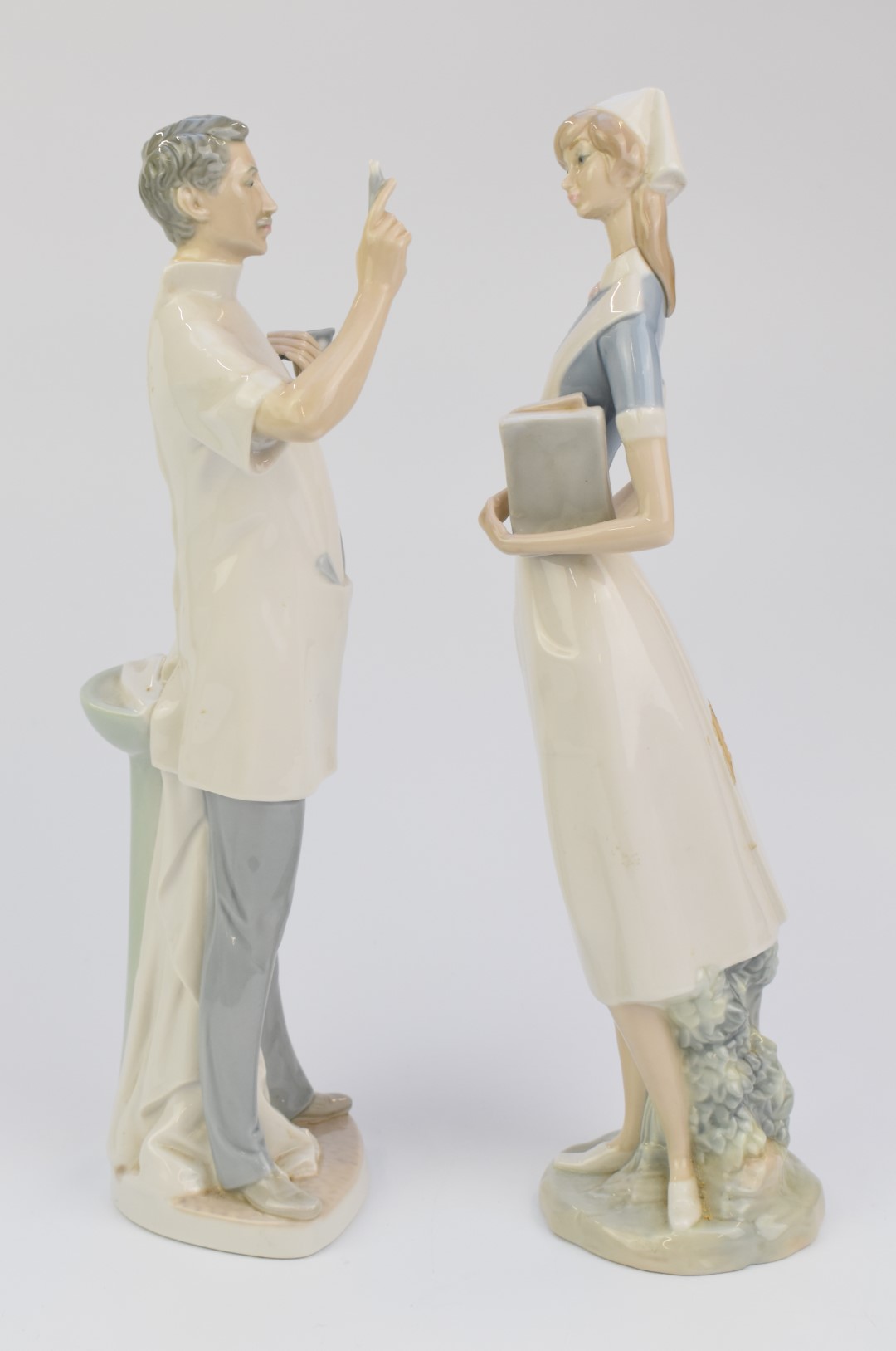 Two Lladro figures nurse and dentist - Image 2 of 4