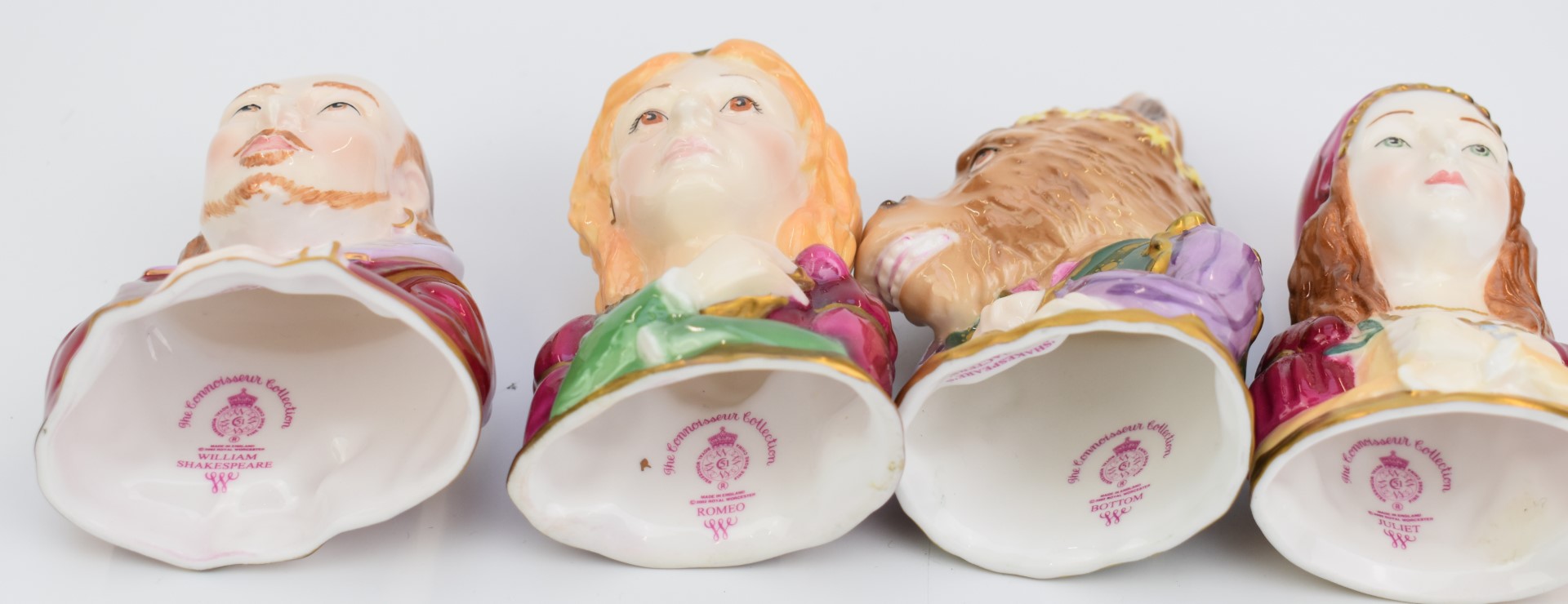 Four Royal Worcester limited edition candle snuffers from the Shakespeare's Characters series - Image 4 of 4