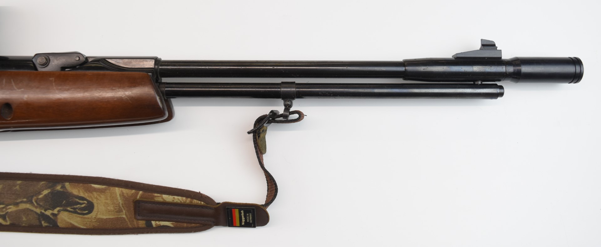 Webley Eclipse .22 under-lever air rifle with chequered semi-pistol grip, raised cheek piece, - Image 5 of 25