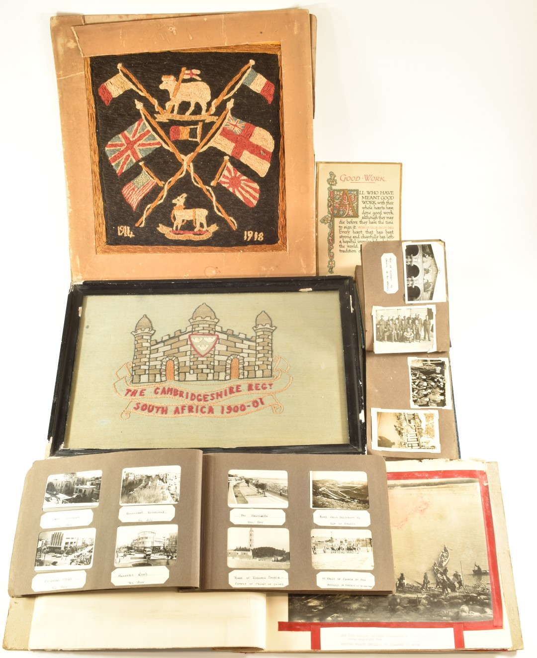 Two British Army WW2 tourist photo albums of Cairo and North Africa including Opera Square, the