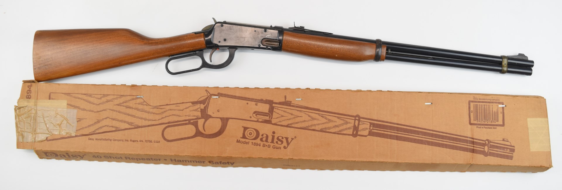 Daisy Model 1894 40 Shot Repeater .177 Winchester style under-lever air rifle with adjustable sights - Image 2 of 16