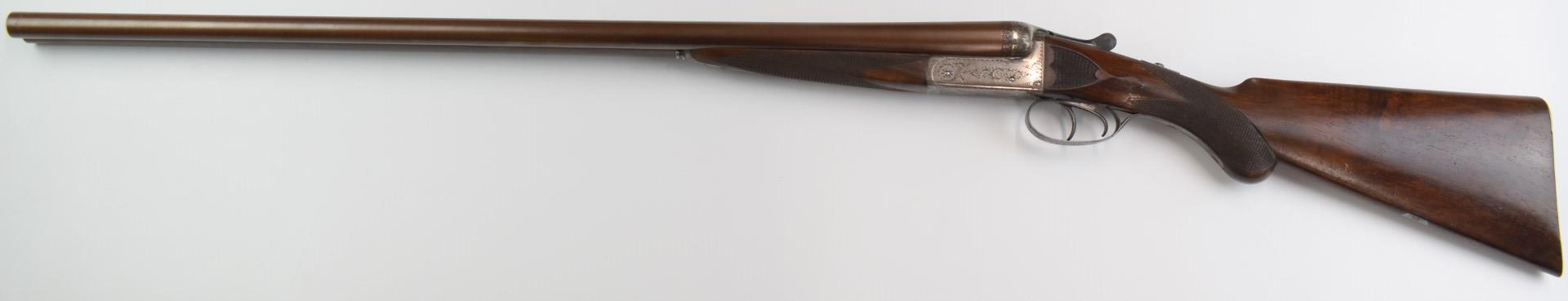 C G Bonehill 12 bore side by side shotgun with engraved locks, underside, trigger guard, top - Image 16 of 30