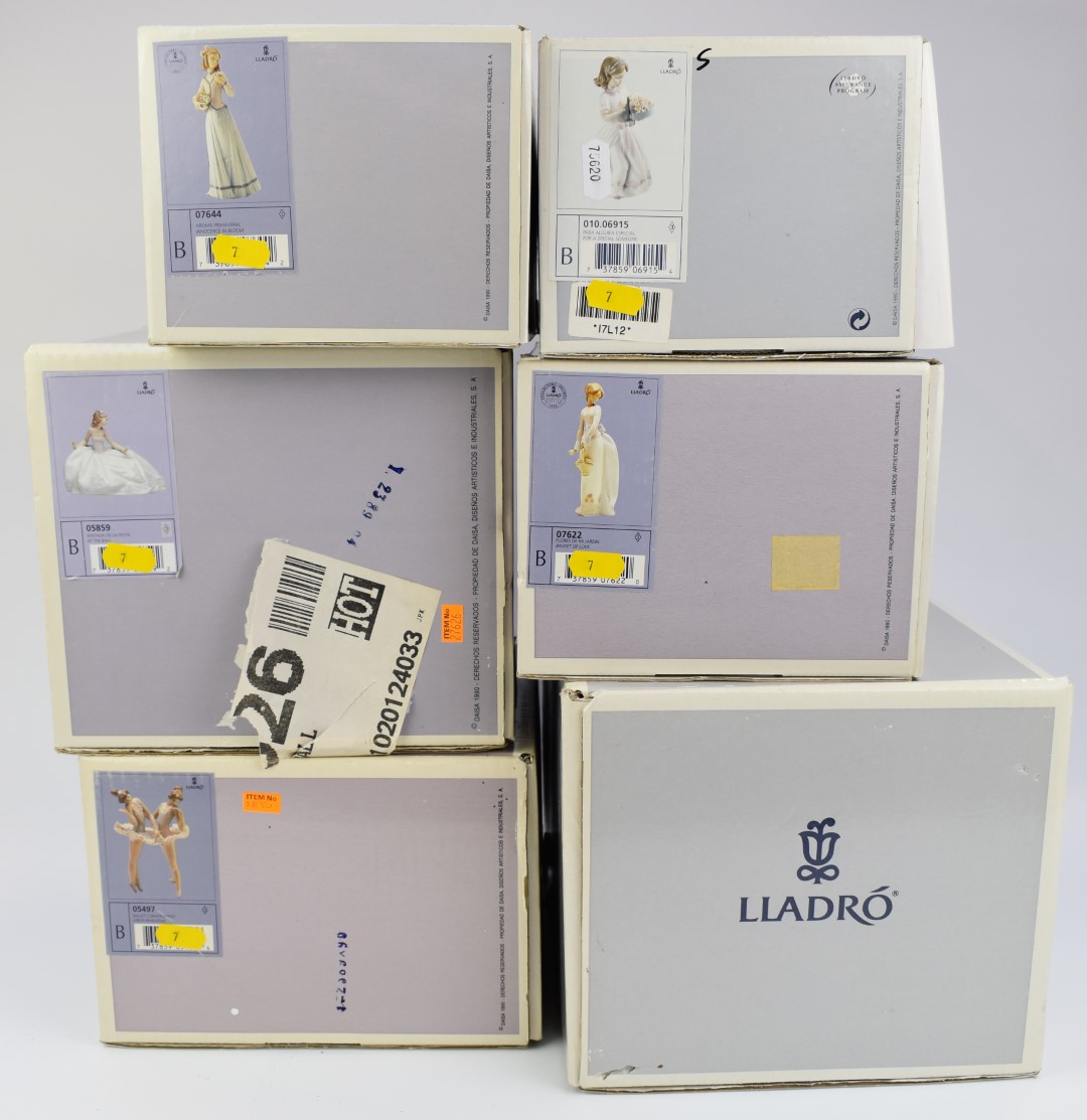 Ten Lladro figures including Afternoon Promenade, Dress Rehearsal etc, all boxed, tallest 25cm - Image 4 of 4