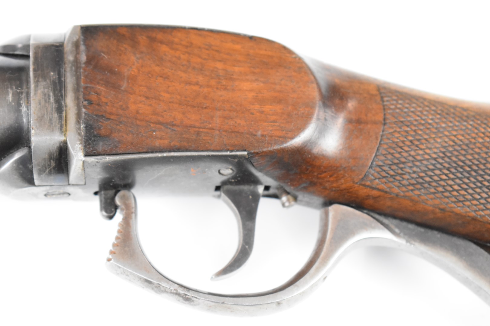 Oscar Will Bugelspanner .177 underlever air rifle with chequered grip, metal butt plate, - Image 7 of 8