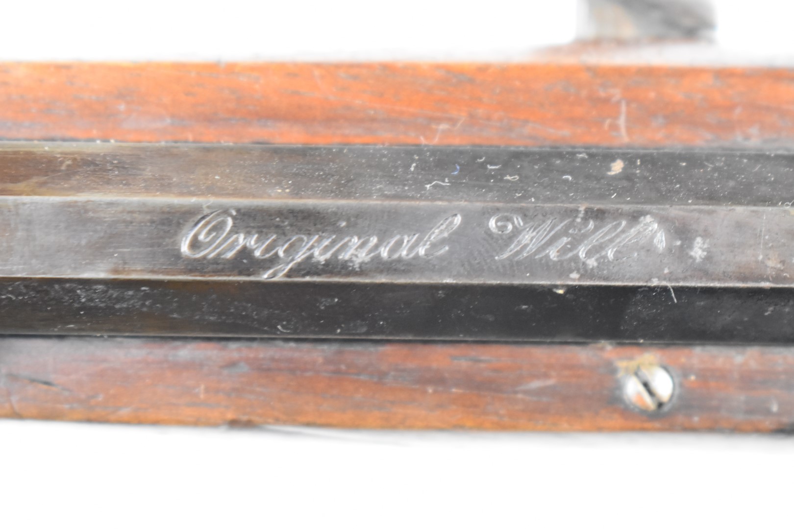 Oscar Will Bugelspanner .177 underlever air rifle with chequered grip, metal butt plate, - Image 6 of 8