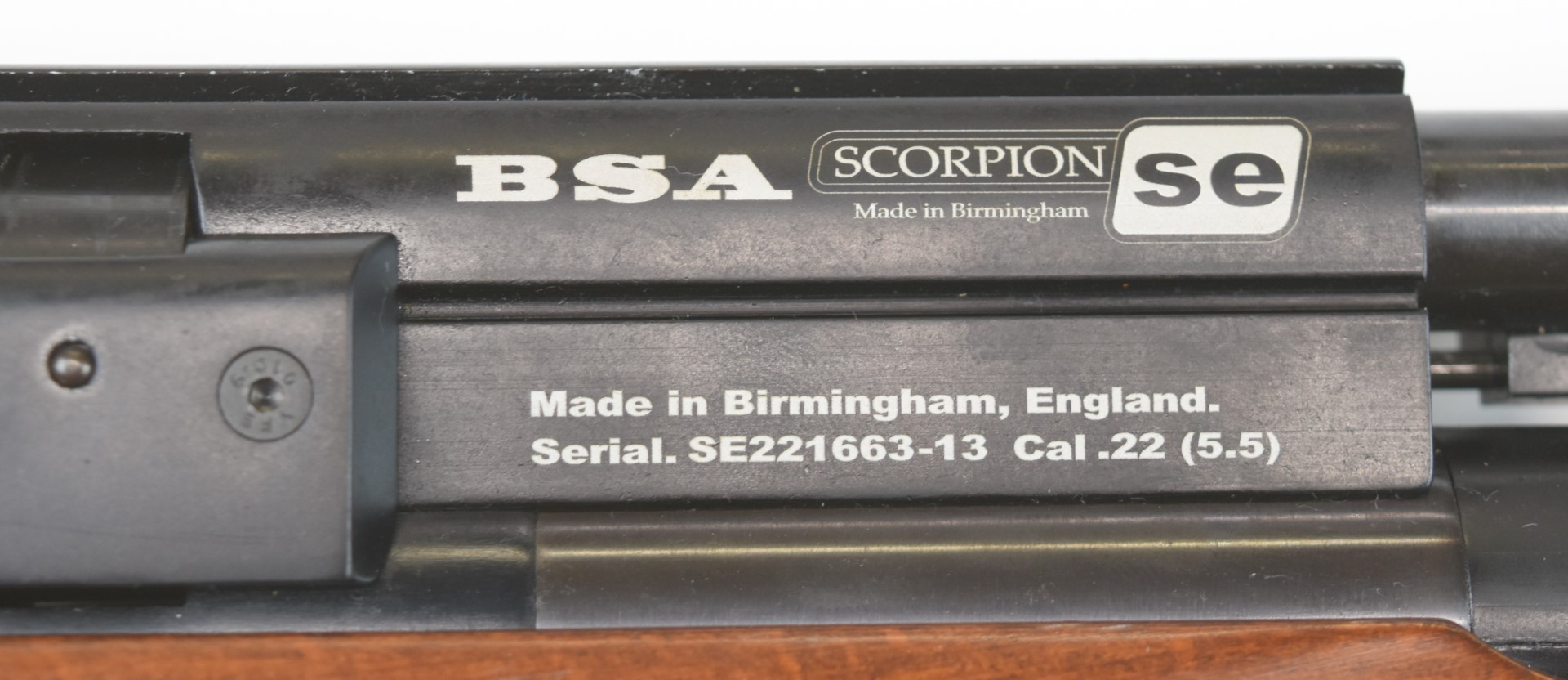 BSA Scorpion SE .22 PCP air rifle with chequered semi-pistol grip and forend, raised cheek piece, - Image 8 of 23