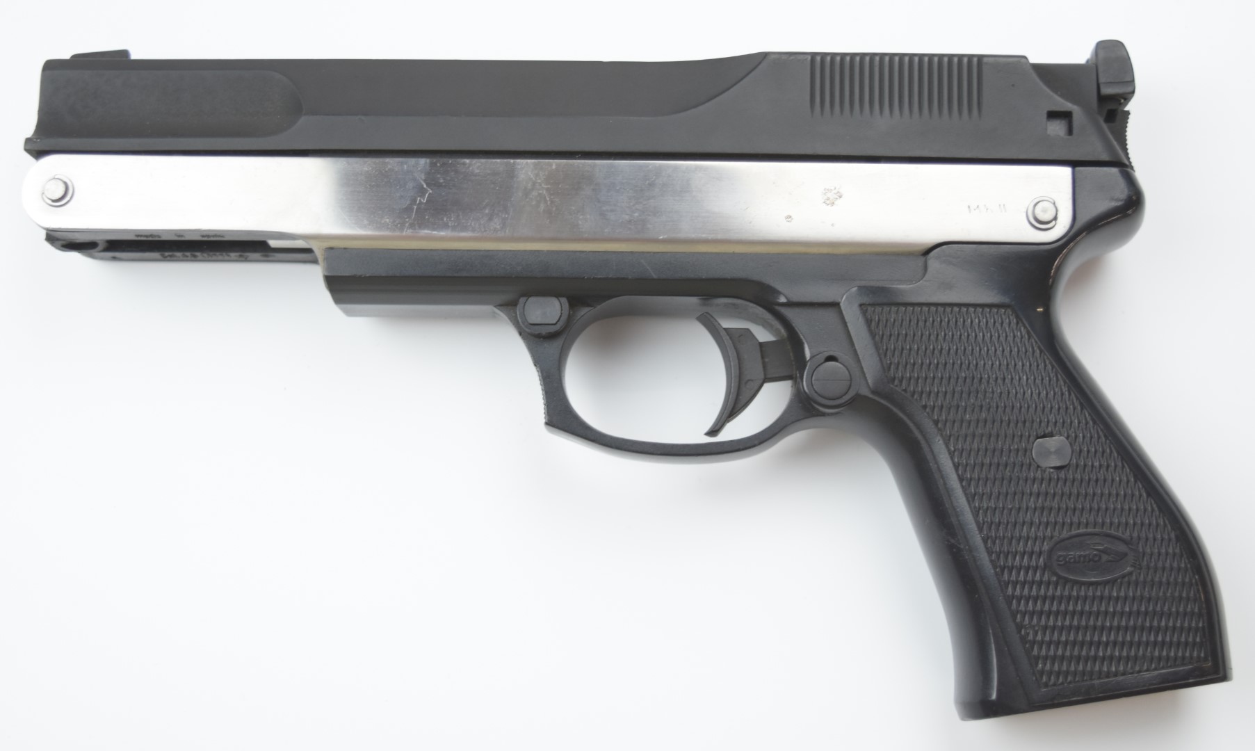 Gamo PR15 Mk. II .177 air pistol with named and chequered composite grips and adjustable sights, - Image 2 of 10