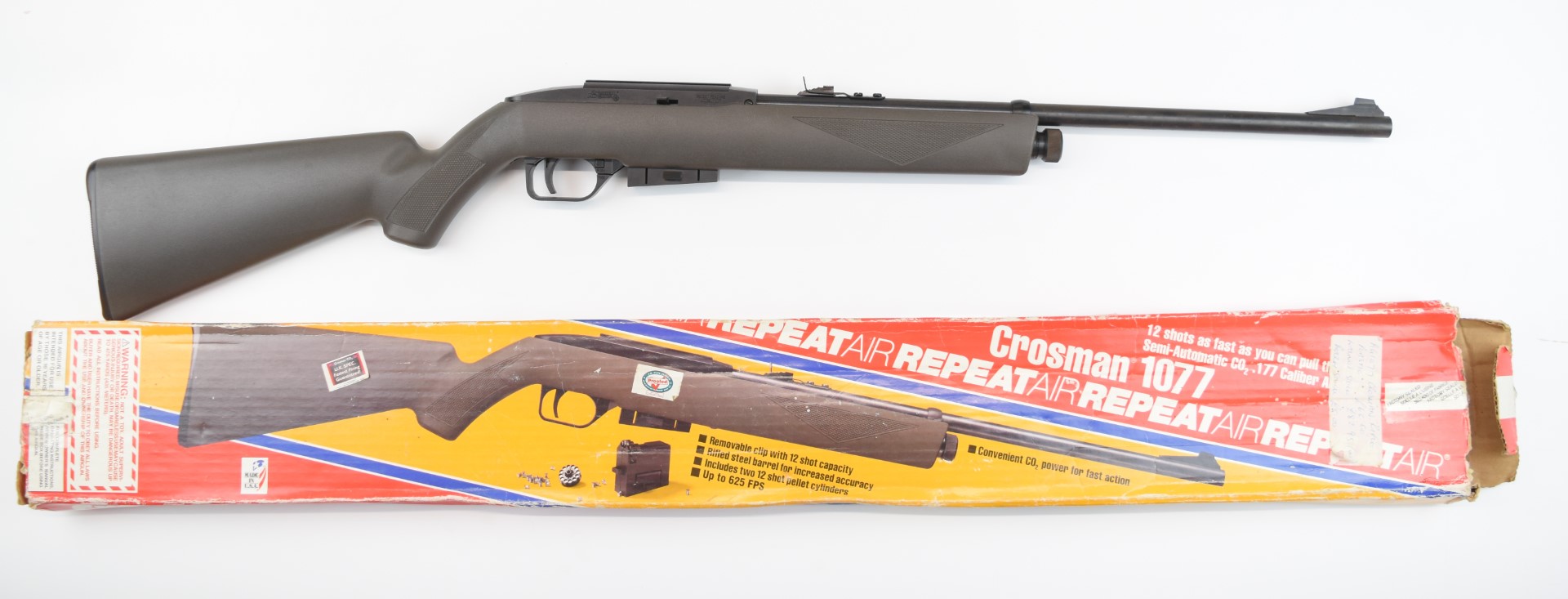 Crosman Model 1077 repeater .177 CO2 air rifle with chequered semi-pistol grip, composite stock, - Image 2 of 18