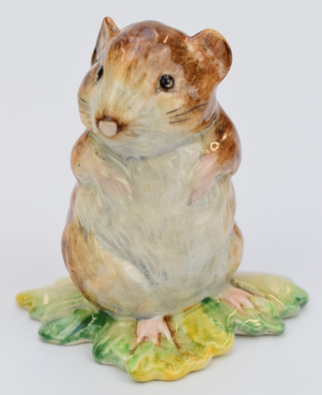 Beswick Beatrix Potter 'Timmy Willie from Johnny Town-Mouse' figure with unusual straight line