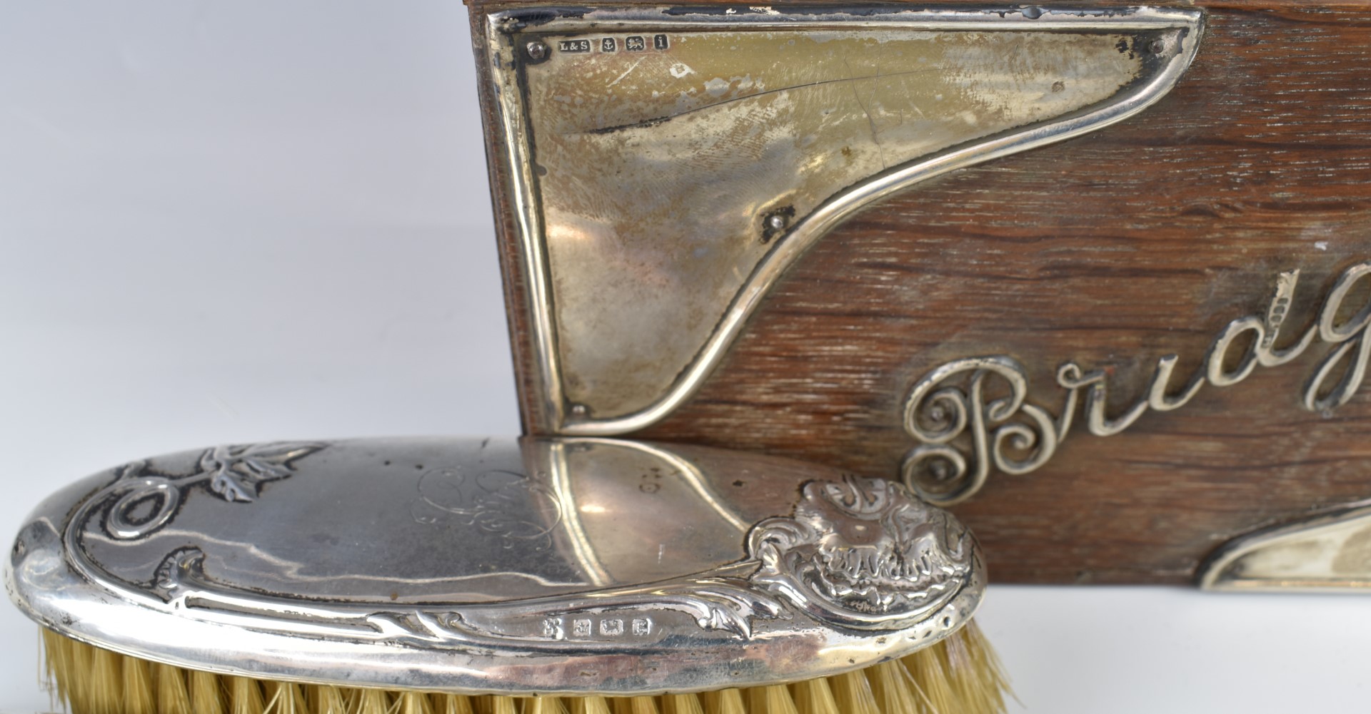 Silver mounted and similar items to include Bridge box, two Mappin & Webb hallmarked silver - Image 2 of 2