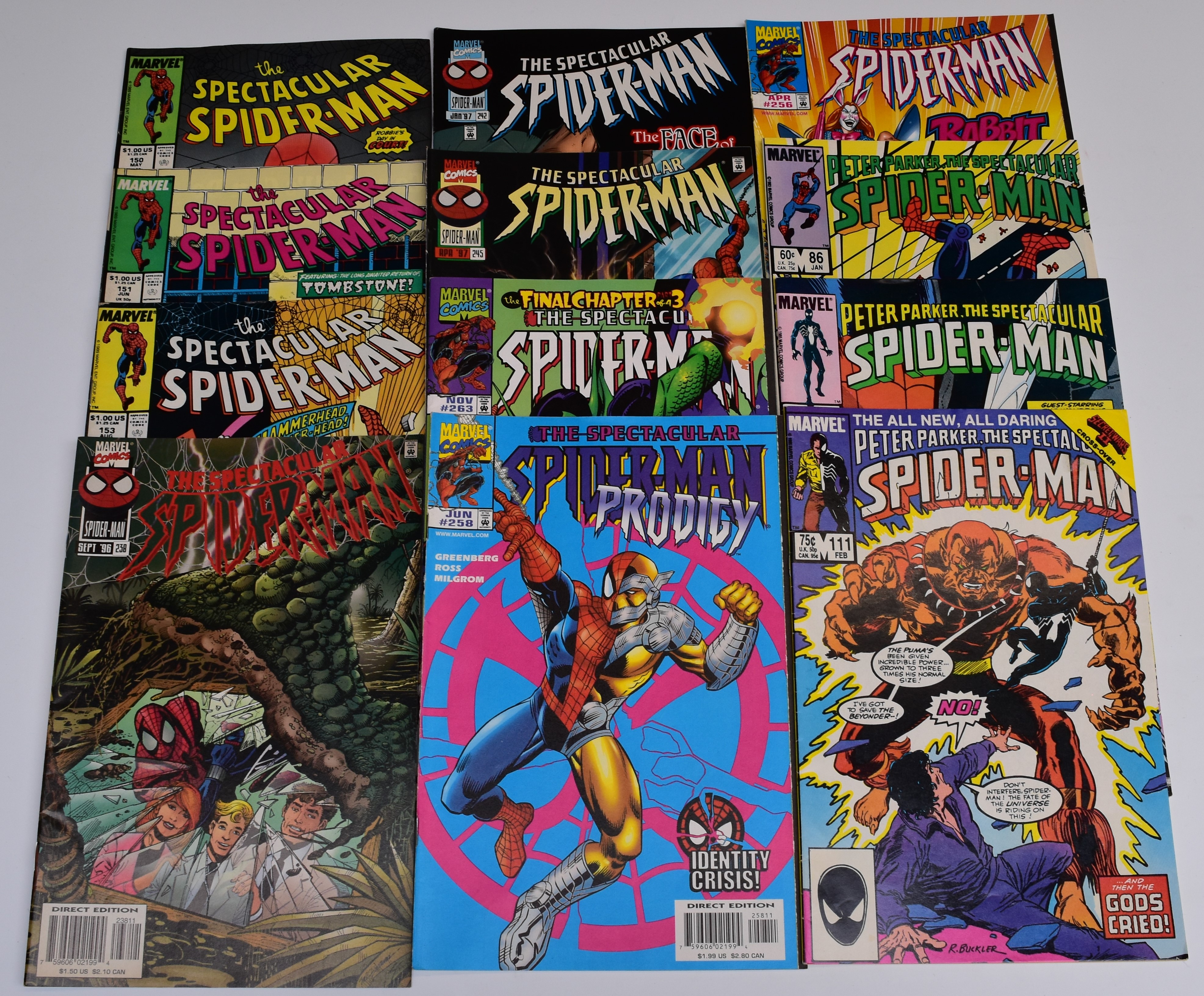 Over one hundred and sixty Spectacular Spiderman Marvel comics. - Image 3 of 4