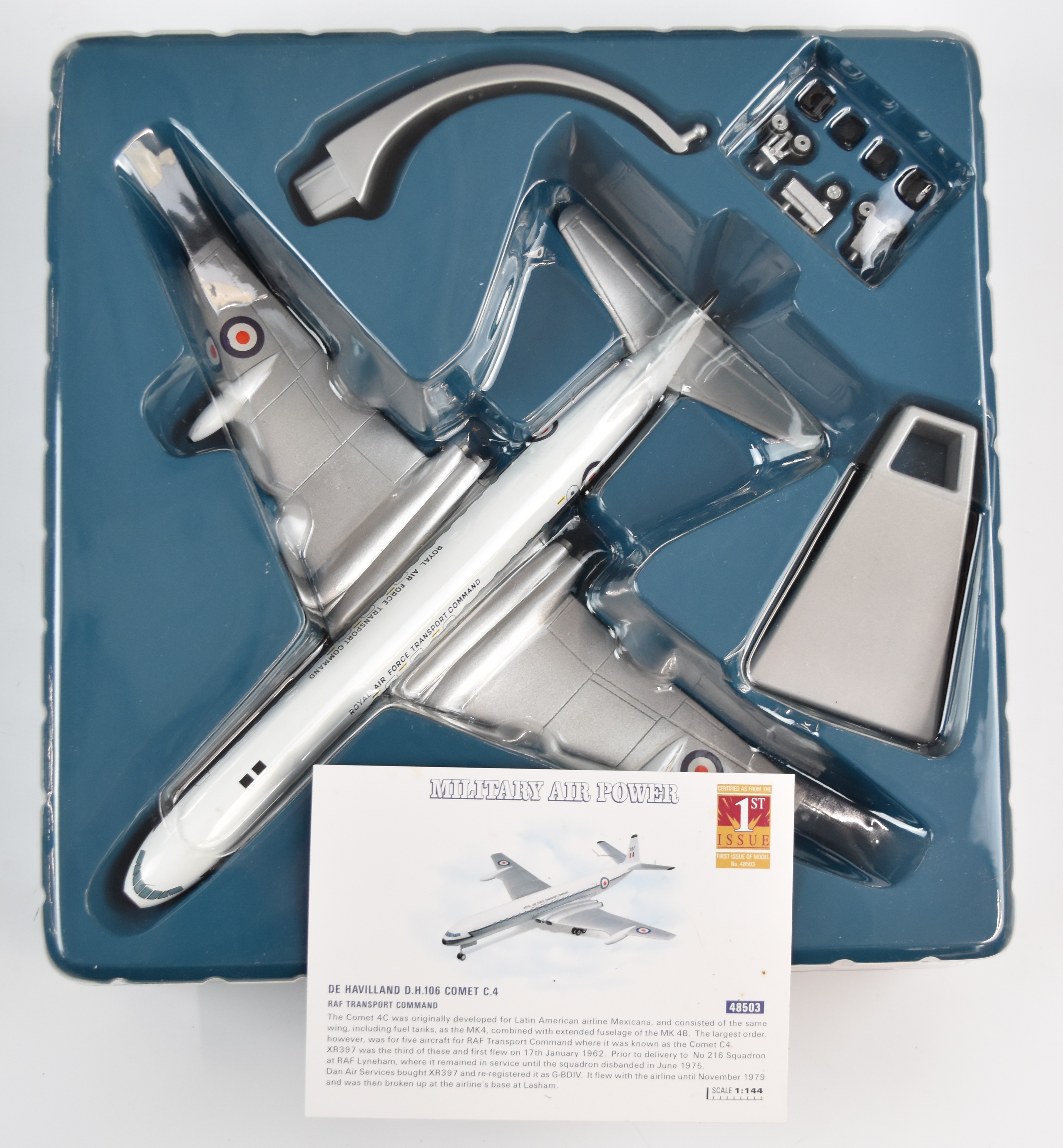 Four Corgi The Aviation Archive 1:144 scale diecast model aircraft comprising D.H. Comet C.4 RAF - Image 4 of 5