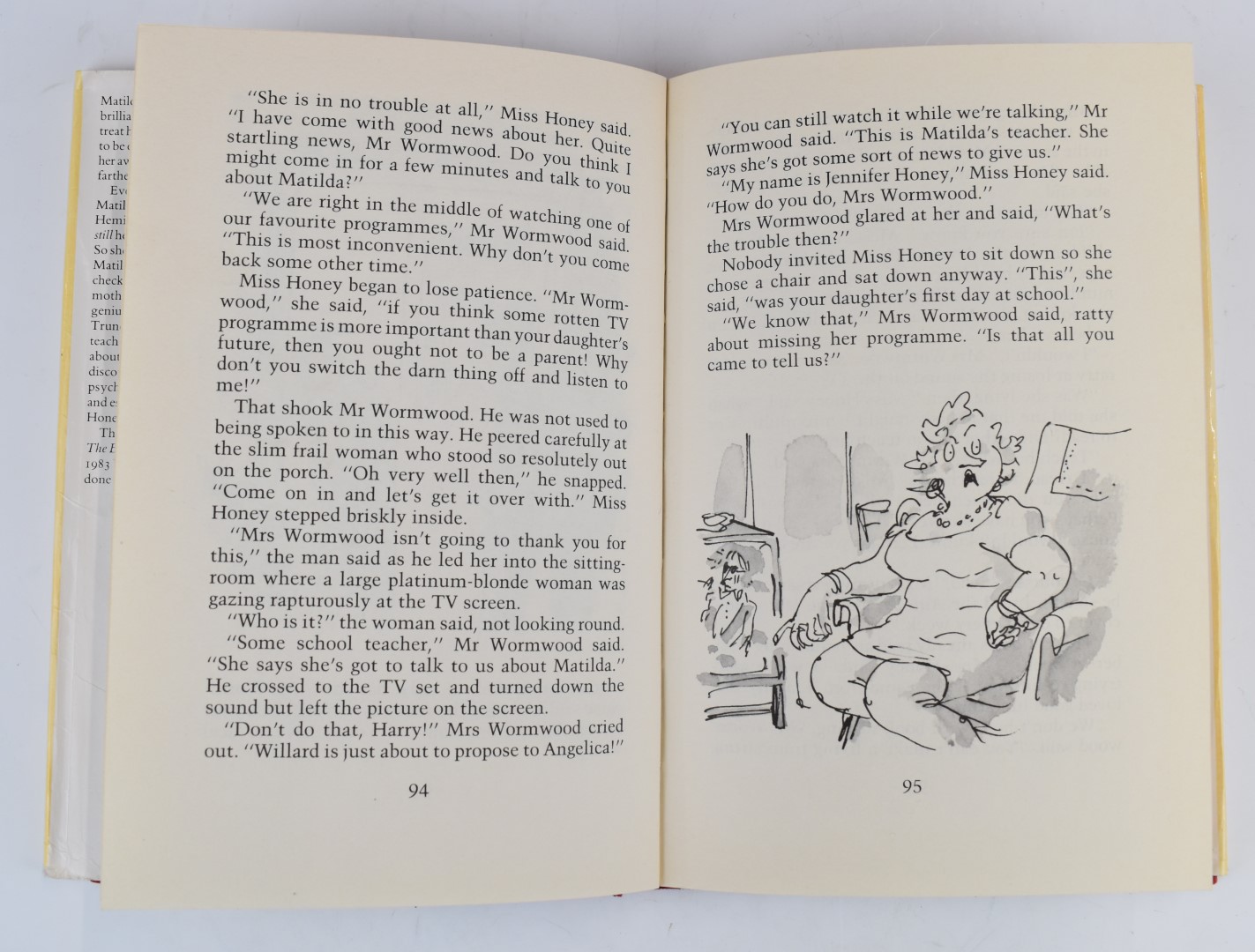 Roald Dahl Matilda illustrated by Quentin Blake, published Jonathan Cape 1988 first edition, in gilt - Image 3 of 4