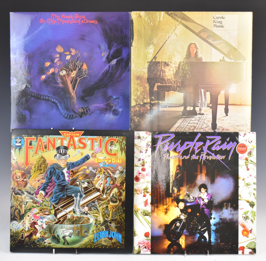 A collection of approximately 120 albums including Elton John, The Moody Blues, The Boomtown Rats,