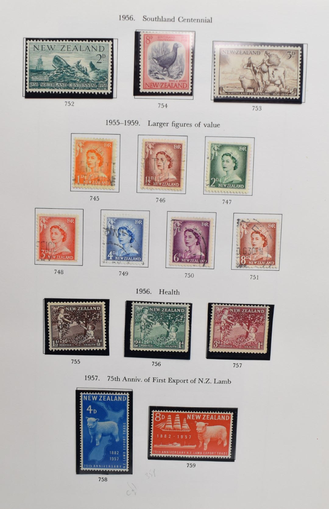 Mint and used GB stamp collection from 1840 1d black (on piece) to decimal modern Queen Elizabeth II - Image 9 of 31