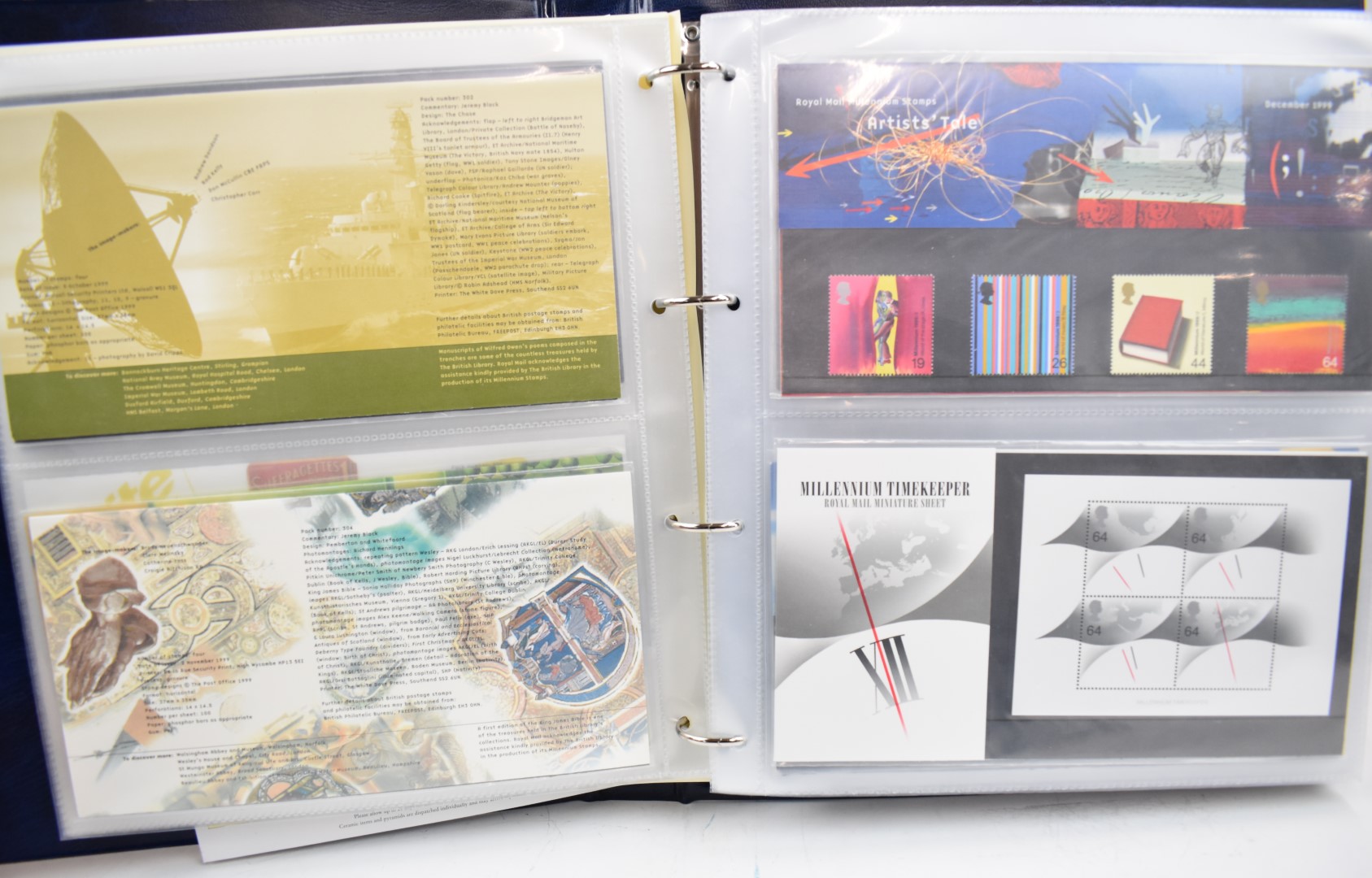 A large mostly mint GB stamp collection presentation packs, minisheets etc, in fifteen various
