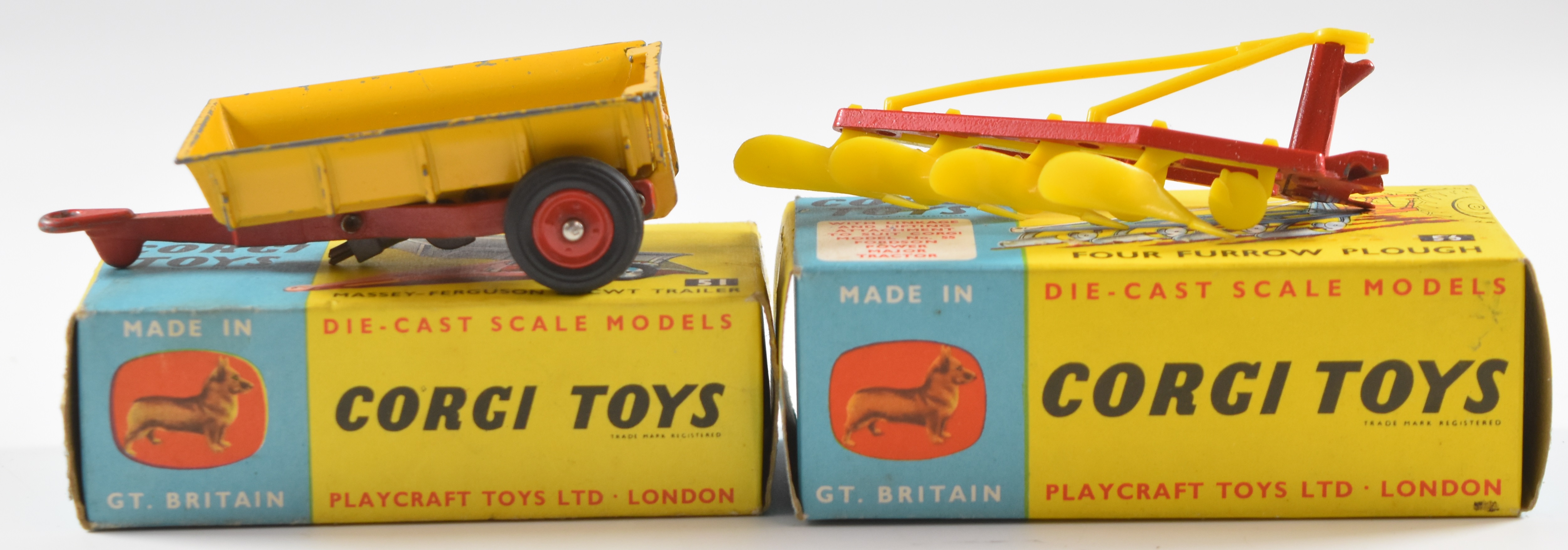 A collection of diecast model farming vehicles to include Corgi Toys Fordson 'Power Major' with - Image 2 of 7